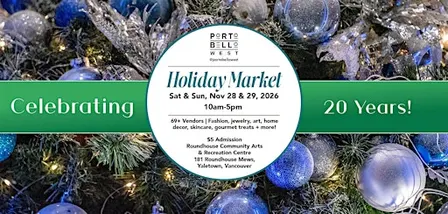 Portobello West Holiday Market 2026 (Sat + Sun, Nov 28 + 29).