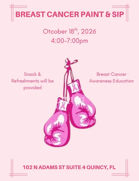 Breast Cancer Paint & Sip