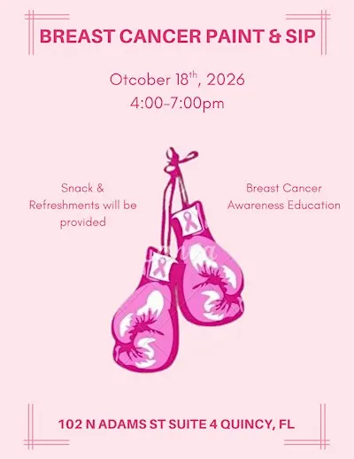 Breast Cancer Paint & Sip