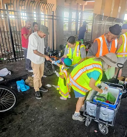 Mobile Wellness Kit Distribution & Community Clean-Up