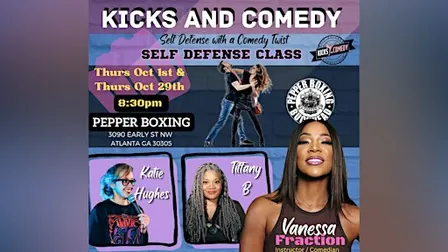 KICKS & COMEDY: SELF DEFENSE YOU'LL ACTUALLY REMEMBER