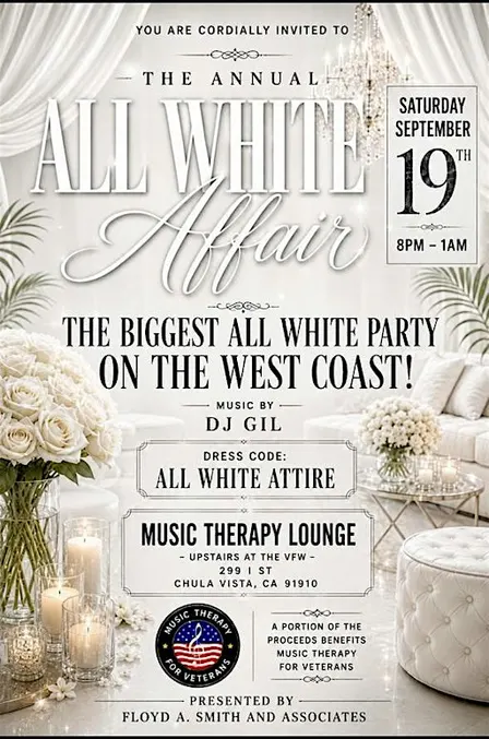 THE ANNUAL "ALL WHITE AFFAIR"