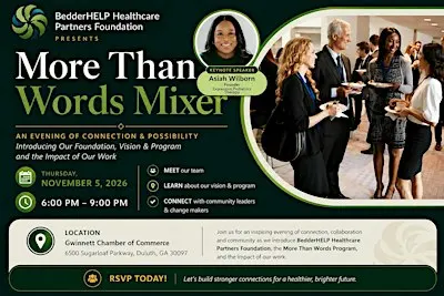 More Than Words Mixer: An Evening of Connection & Possibility