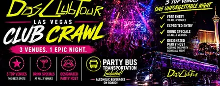 Las Vegas Club Crawl with Party Bus