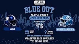 Blue Out Watch Party: Duke vs. UNC at Bear’s Smokehouse BBQ