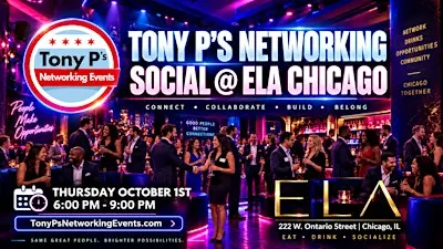 Tony P's Networking Social  Event @ ÉLA  - Thursday October 1st