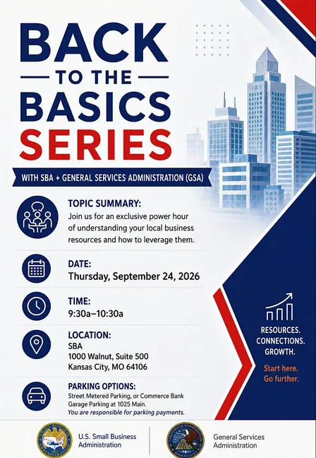 Back to The Basic Series with SBA and General Services Administration (GSA)
