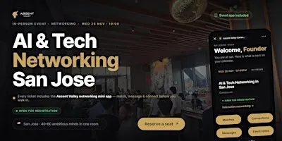 AI & Tech Networking Event in San Jose by Ascent Valley