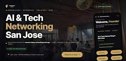 AI & Tech Networking Event in San Jose by Ascent Valley