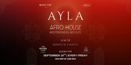 AYLA at DAER Rooftop | AFRO HOUSE| September 18th