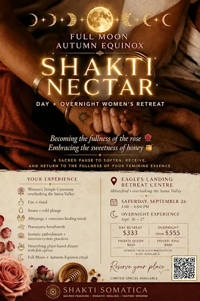 Shakti Nectar :  Full Moon Autumn Equinox Day Retreat