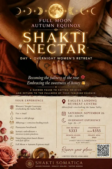Shakti Nectar : Full Moon Autumn Equinox Day Retreat