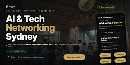 AI & Tech Networking Event in Sydney by Ascent Valley