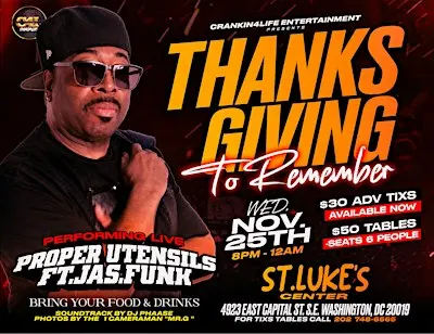 THANKSGIVING TO REMEMBER - PROPER UTENSIL  FT. JAS FUNK