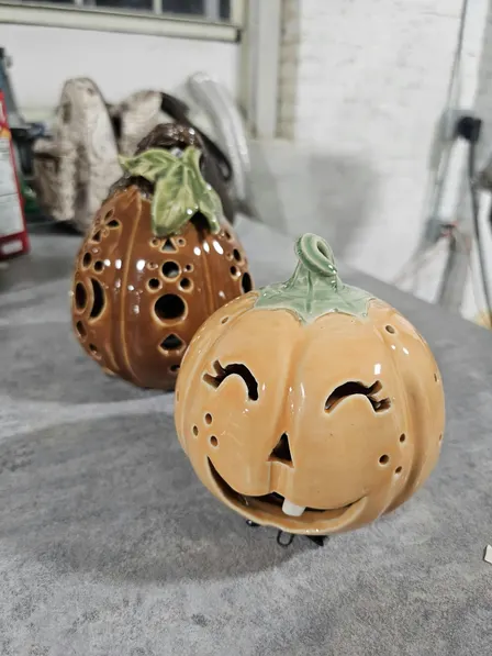 Ceramic Pumpkin Carving