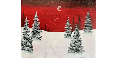 Crimson Winter - Paint and Sip in Tyler | Classpop!™
