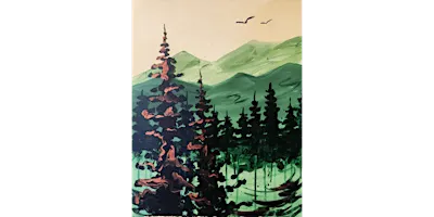 Watercolor Pines - Paint and Sip in Tyler | Classpop!™