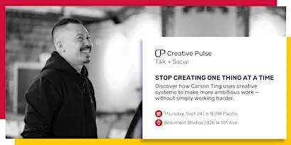 Carson Ting Talk + Social - September, 2026
