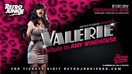 VALERIE (Amy Winehouse Tribute)... LIVE @ Retro Junkie!