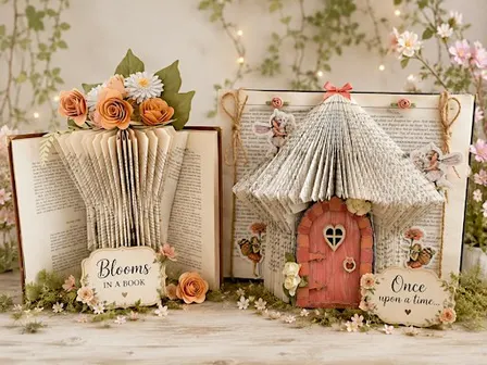 Once upon a Book- Choose your own experience- Book Bouquet or Fairy House