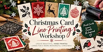 Christmas Card Lino Printing Workshop for Beginners