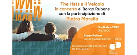The Hats e il Veicolo in concerto al Borgo Rubens, con Pietro Morello