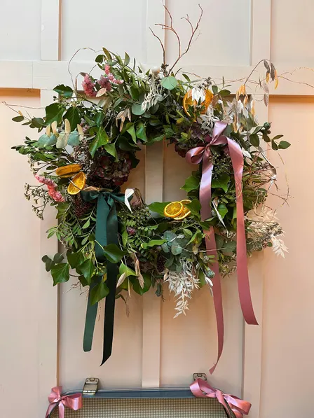 Botanical Christmas Wreath Making