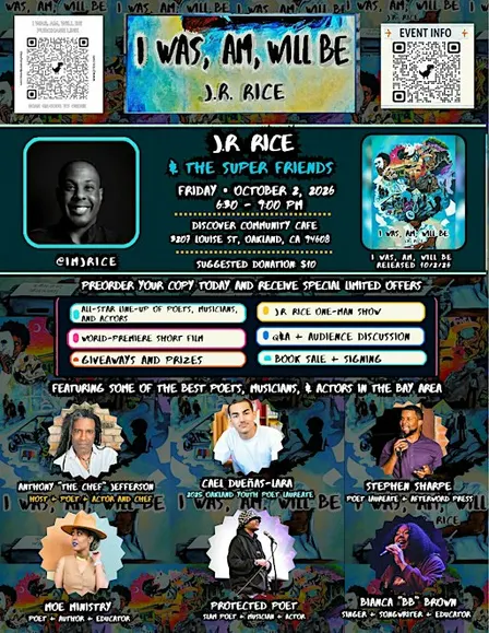 I Was, Am, Will Be Release Party: Book Launch and Artist Showcase
