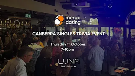 Canberra | Singles Trivia Event | Luna Bar | 1st October | 50 & Over