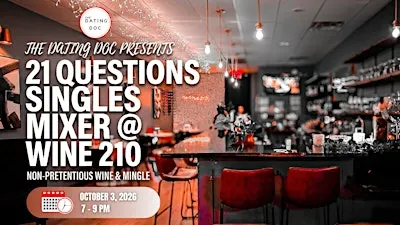 San Antonio 21 Questions Singles Mixer (Ages: 30s–40s)