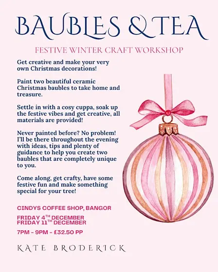 Baubles Painting & Tea Evening - 11th December