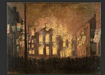 Burning of the Town Hall 1919 - Historical Walk