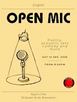 English All Arts Open Mic at Ryan's Chai