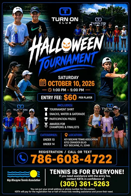 Tennis tournament Halloween by turn on club