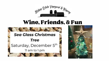 Wine, Friends, & Fun: Sea Glass Christmas Tree