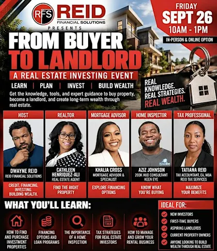 From Buyer to Landlord: A Real Estate Investing Event (In Person)