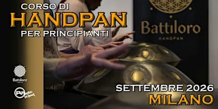 Corso di Handpan a Milano per principianti programma Settembre/Ottobre 2026