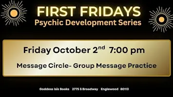 Message Circle Group Reading Practice- First Fridays