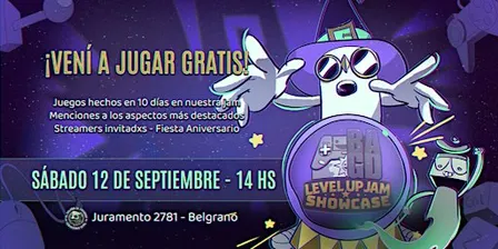 BAGD Level Up Jam Showcase - Muestra de juegos y Fiesta Aniversario