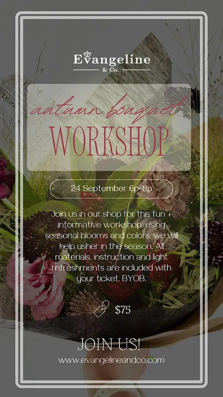 Autumn Bouquet Workshop
