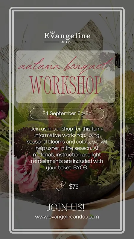 Autumn Bouquet Workshop