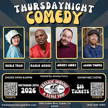 Thursday Night Comedy @ Frankie, Johnnie, & Luigi's Too!