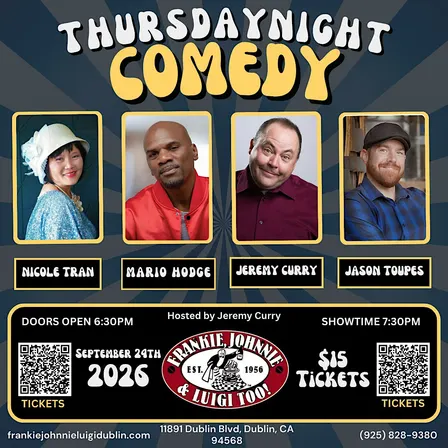 Thursday Night Comedy @ Frankie, Johnnie, & Luigi's Too!