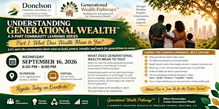 What Does Generational Wealth Mean to YOU?