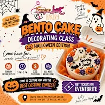 Halloween Bento cake decorating class