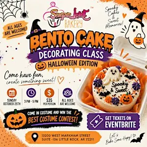 Halloween Bento cake decorating class