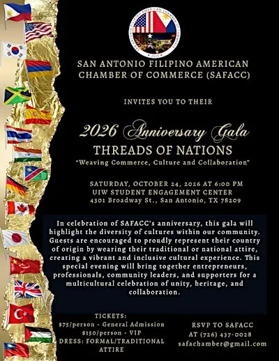 SAFACC Threads of Nations Gala 2026