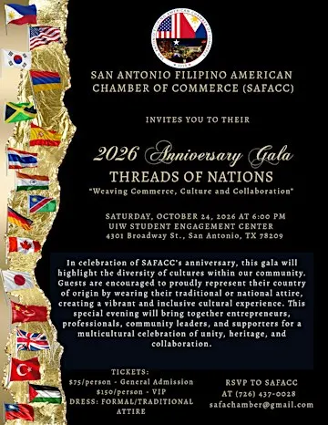 SAFACC Threads of Nations Gala 2026