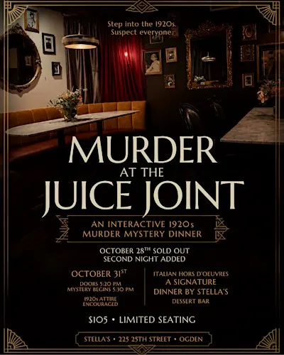 Murder at the Juice Joint: A 1920s Murder Mystery Dinner