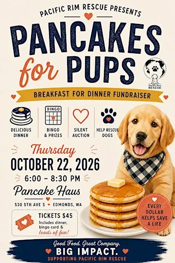 Pancakes for Pups - Breakfast for Dinner Fundraiser